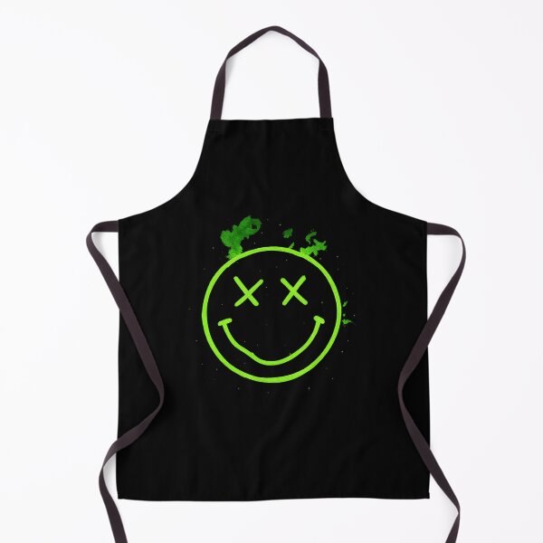 Item preview, Neon Green Glowing Smiley – Nirvana Inspired Grunge Fan Art designed and sold by AddictiveDesign.