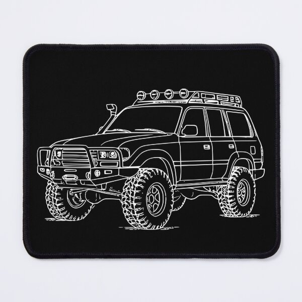 Item preview, Land Cruiser 80 Series Line Art White designed and sold by Off-Road-Zone.