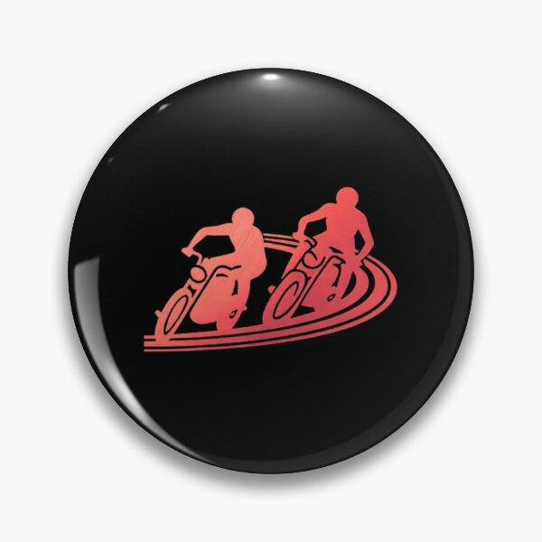 Item preview, Two motorbike riders turning in a race curve_21_Red Paint designed and sold by Aariq.