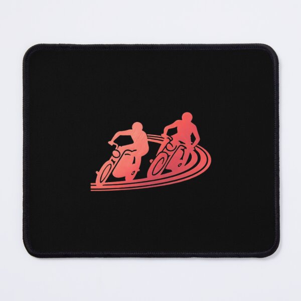 Item preview, Two motorbike riders turning in a race curve_21_Red Paint designed and sold by Aariq.