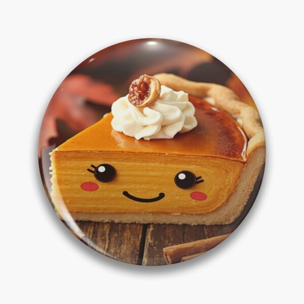 Item preview, Cute Pumpkin Pie Kawaii – Cozy Autumn Dessert Illustration designed and sold by Cristhian Almanza.