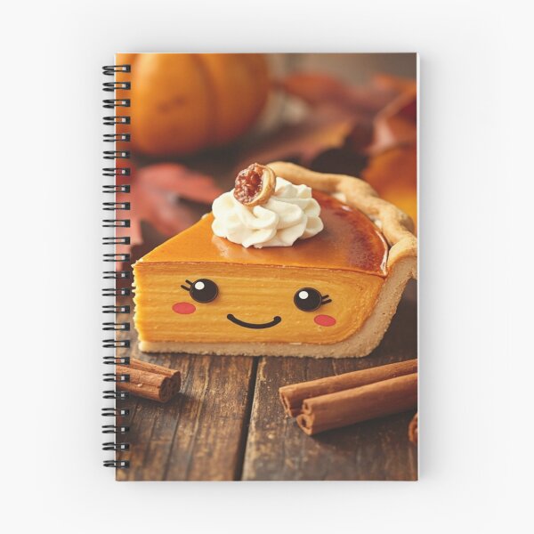 Item preview, Cute Pumpkin Pie Kawaii – Cozy Autumn Dessert Illustration designed and sold by Cristhian Almanza.
