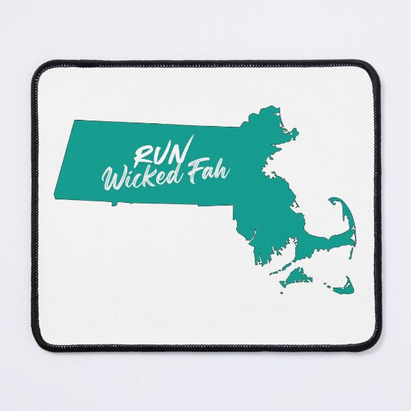 Item preview, Run Wicked Fah – Massachusetts State Running Design | Boston Runner Gift designed and sold by More ER Tee's.