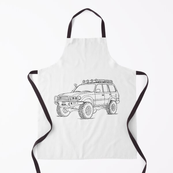 Item preview, Land Cruiser 80 Series Line Art Black designed and sold by Off-Road-Zone.