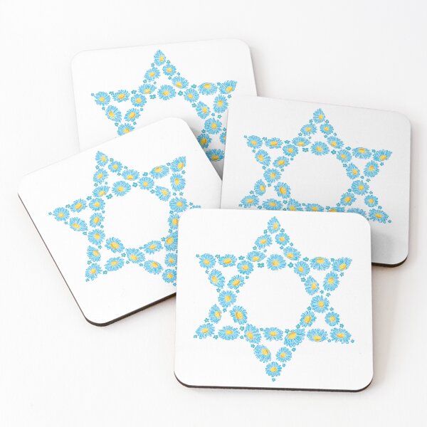 Item preview, Floral Star of David Illustration designed and sold by Balagan Apparel.