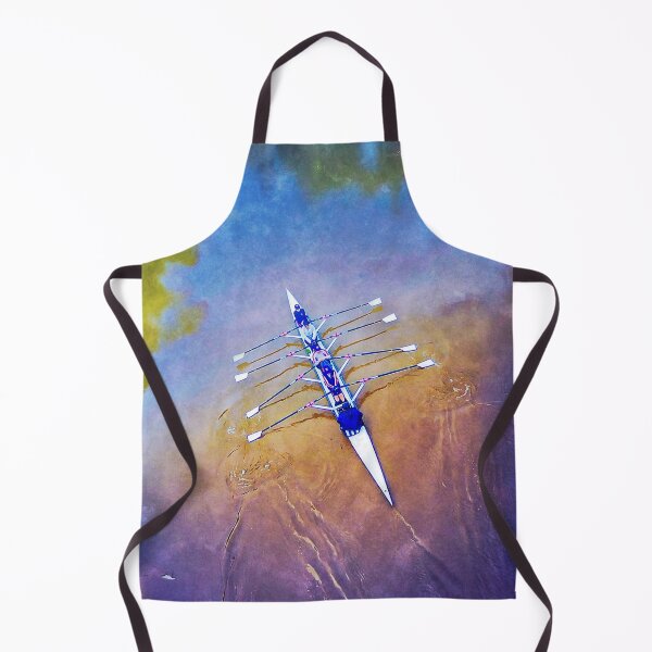 Item preview, Rowing Overhead Impressionist Water Art Print designed and sold by Michael van der Hoorn.