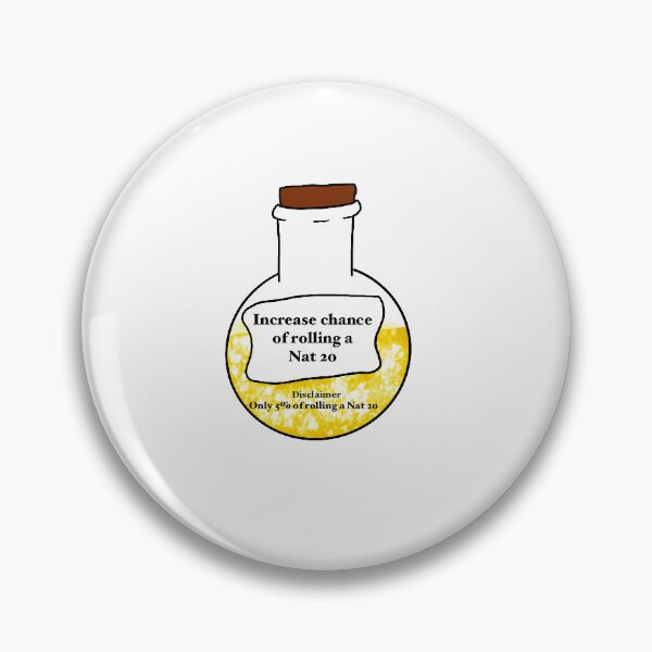 Item preview, DnD Potion Bottle Nat 20 designed and sold by SleepyCatt1.