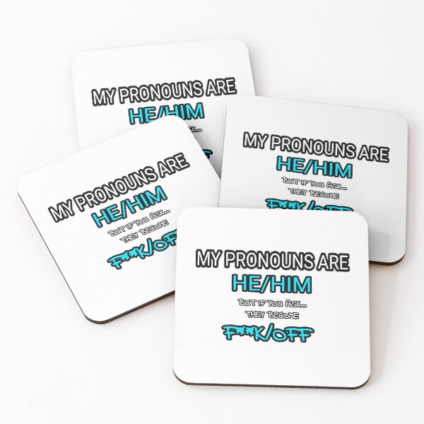 Item preview, My Pronouns He / Him / F**k / Off Joke Design  designed and sold by Quality-Custom-Designs.