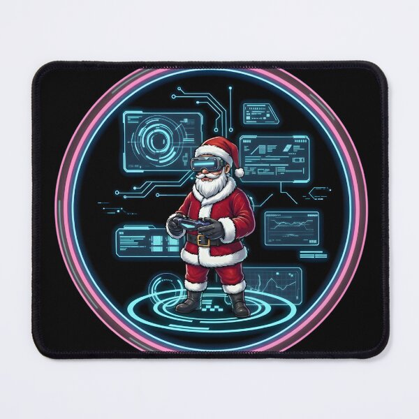 Item preview, Cyberpunk Gaming Santa Claus Gift designed and sold by SoulenCify.