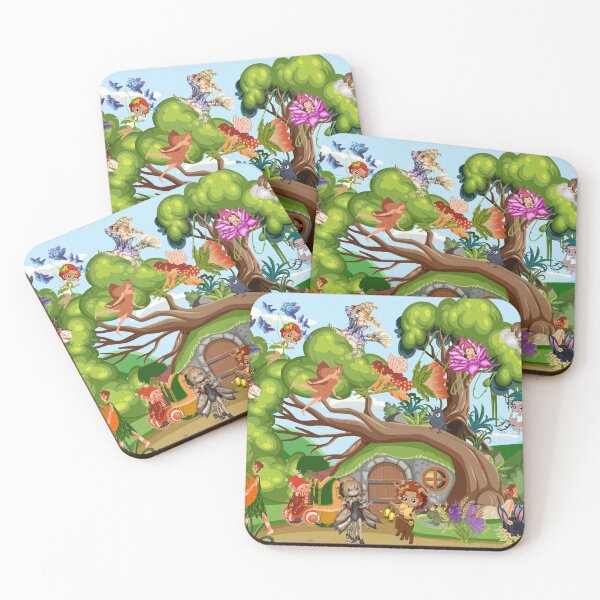 Item preview, Whimsical Woodland Fairies & Friends designed and sold by sevno.