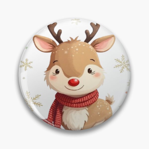 Item preview, Cute Kawaii Christmas Reindeer With Scarf designed and sold by Cristhian Almanza.
