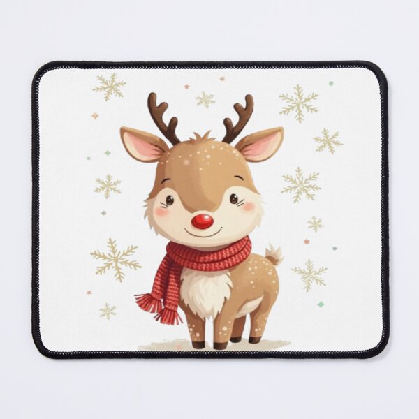 Item preview, Cute Kawaii Christmas Reindeer With Scarf designed and sold by Cristhian Almanza.