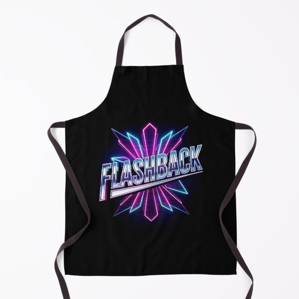 Item preview, FLASHBACK Retro Chrome Logo – 80s Sci-Fi, Synthwave & Arcade Nostalgia Design designed and sold by paulo silveira.