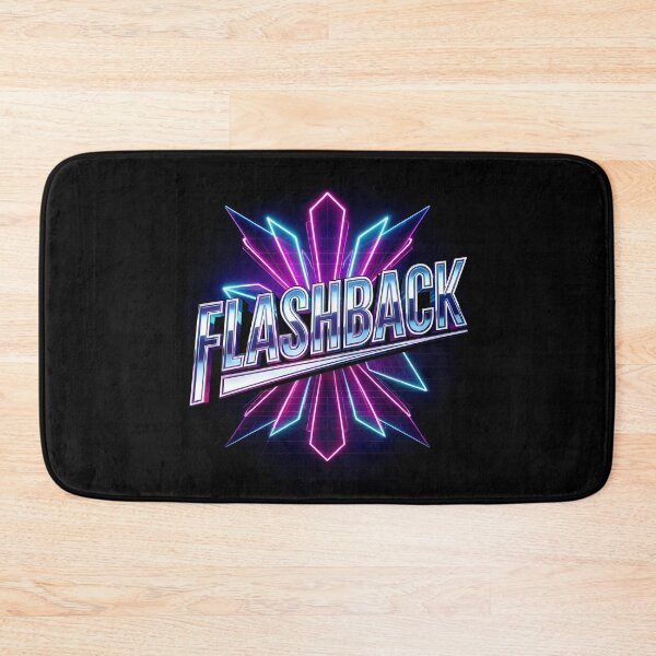 Item preview, FLASHBACK Retro Chrome Logo – 80s Sci-Fi, Synthwave & Arcade Nostalgia Design designed and sold by paulo silveira.