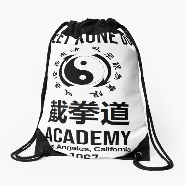 Jeet Kune Do Academy Martial Arts Bruce Lee Drawstring Bag