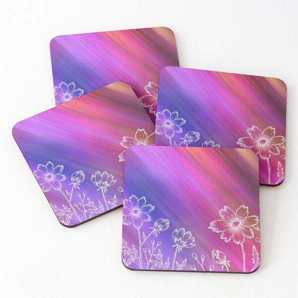 Item preview, Floral Illustration on multi-colour background designed and sold by CHASAcreative.