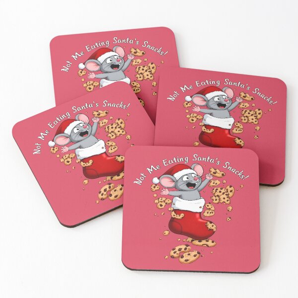 Item preview, XMAS MOUSE Not Me Eating Santa’s Snacks designed and sold by Uglyandcute.