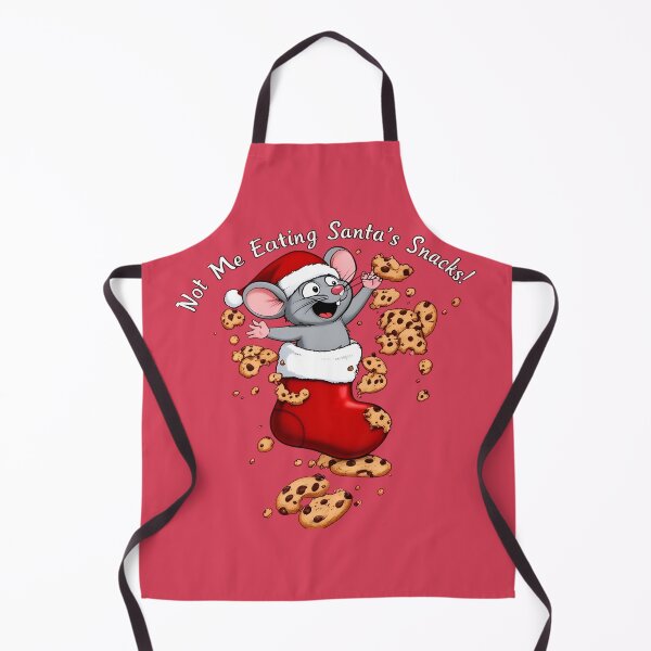 Item preview, XMAS MOUSE Not Me Eating Santa’s Snacks designed and sold by Uglyandcute.