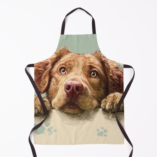 Item preview, Chesapeake Bay Retriever Peeking over Wall 01 designed and sold by Elisabeth Lucas.