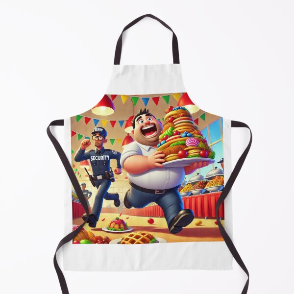 Item preview, Fleeing Fat Funny Food Fella designed and sold by fatcatbat.