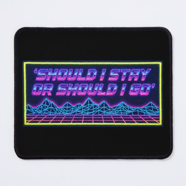 Item preview, should i stay or should i go retro style designed and sold by Interdit.