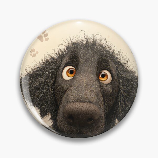 Item preview, Curly Coated Retriever Peeking voer Wall 01 designed and sold by Elisabeth Lucas.