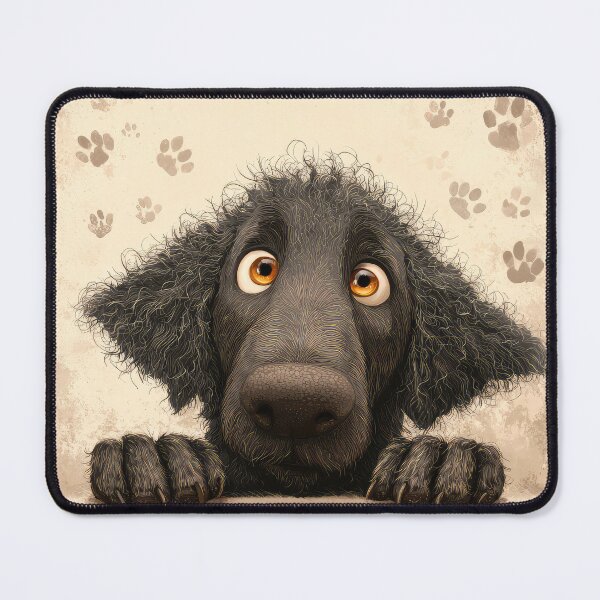 Item preview, Curly Coated Retriever Peeking voer Wall 01 designed and sold by Elisabeth Lucas.