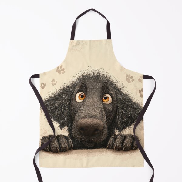 Item preview, Curly Coated Retriever Peeking voer Wall 01 designed and sold by Elisabeth Lucas.