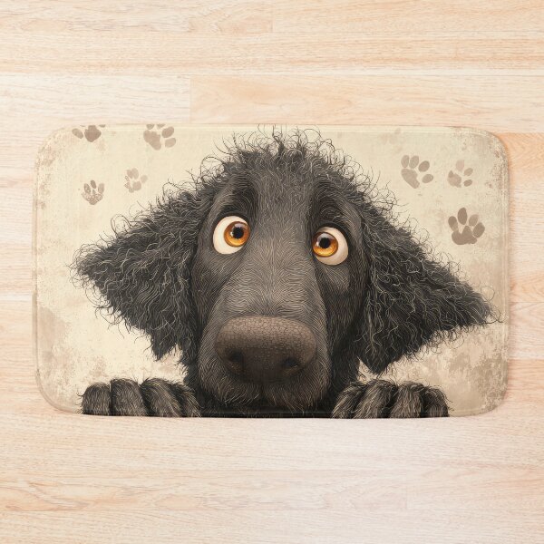 Item preview, Curly Coated Retriever Peeking voer Wall 01 designed and sold by Elisabeth Lucas.
