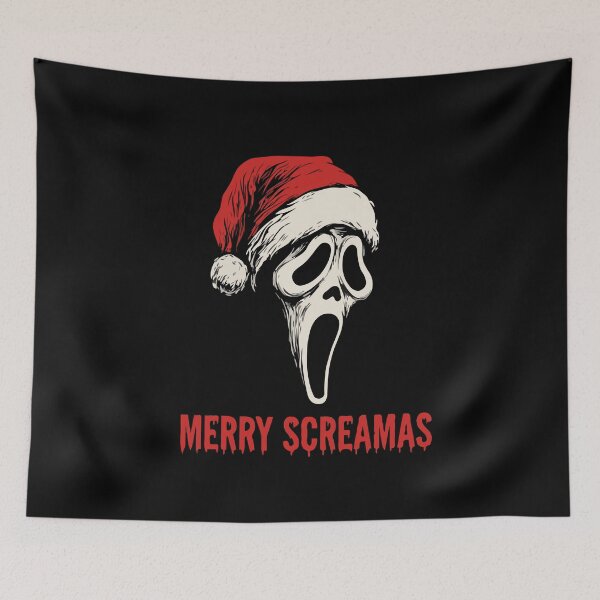 Item preview, Christmas Mask Retro Movie Merry Screamas designed and sold by Gkinoki.