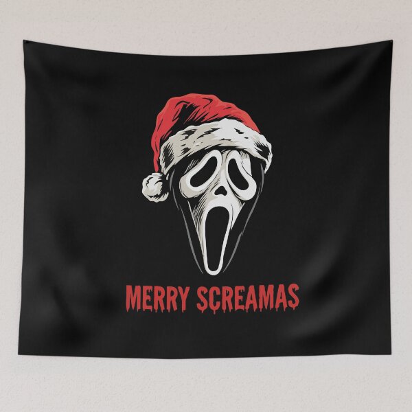 Item preview, Christmas Mask Retro Movie Merry Screamas designed and sold by Gkinoki.