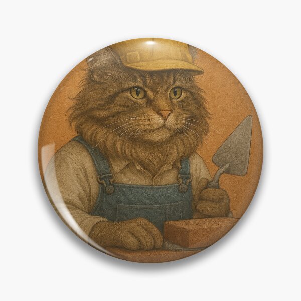 Item preview, The Masonry Cat designed and sold by Fort Galaxy.