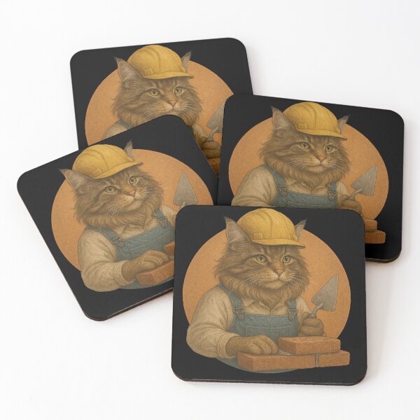 Item preview, The Masonry Cat designed and sold by Fort Galaxy.