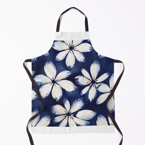 Item preview, Indigo Cherry Blossom Shibori Pattern designed and sold by NeowallsCo.