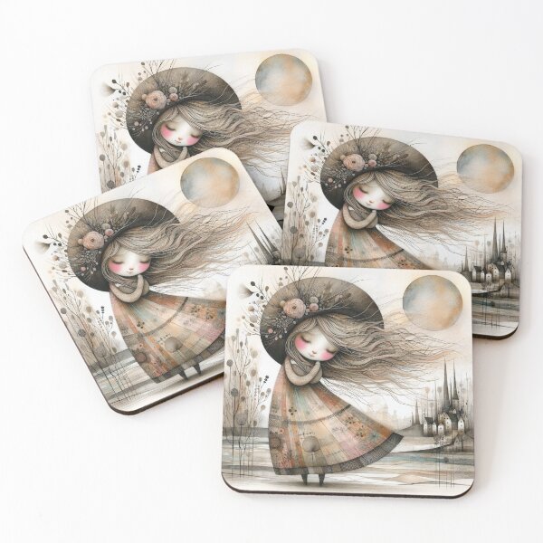 Item preview, Contented Girl designed and sold by Beyondnote-Art.