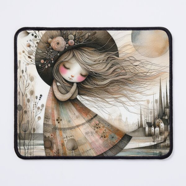 Item preview, Contented Girl designed and sold by Beyondnote-Art.