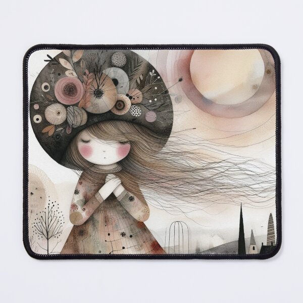 Item preview, Contented Girl designed and sold by Beyondnote-Art.