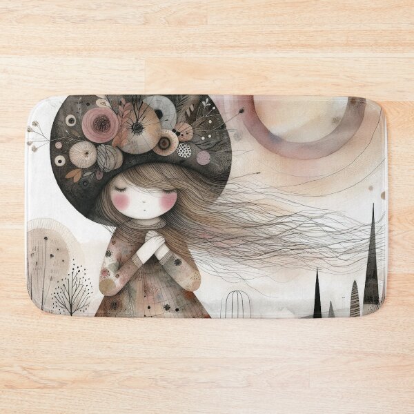Item preview, Contented Girl designed and sold by Beyondnote-Art.