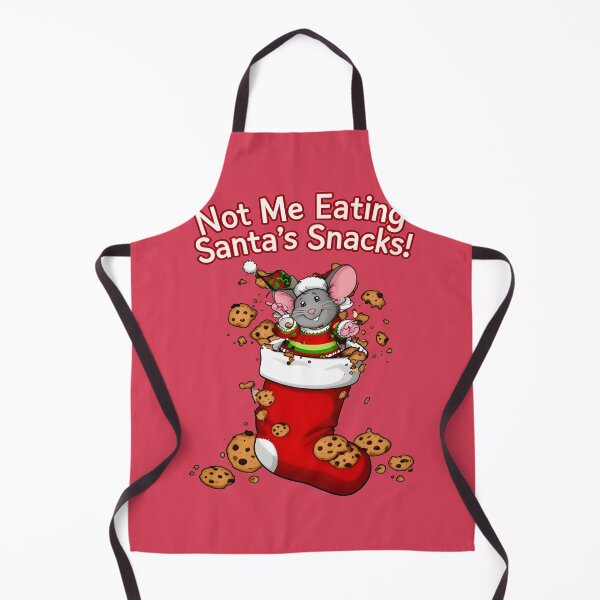 Item preview, XMAS MOUSE Not Me Eating Santa’s Snacks designed and sold by Uglyandcute.
