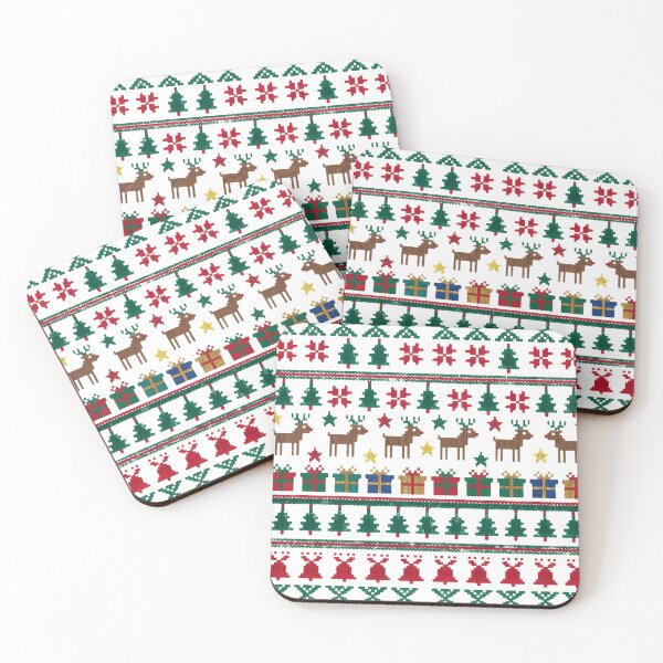 Item preview, Retro Ugly Christmas Sweater Pattern Office Party Holiday Reindeer designed and sold by sky11PP.