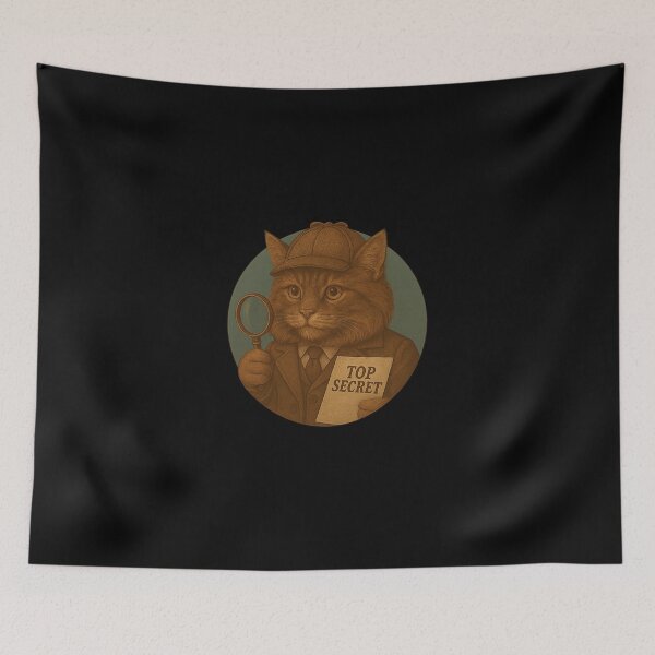 Item preview, Detective Whiskers designed and sold by Fort Galaxy.