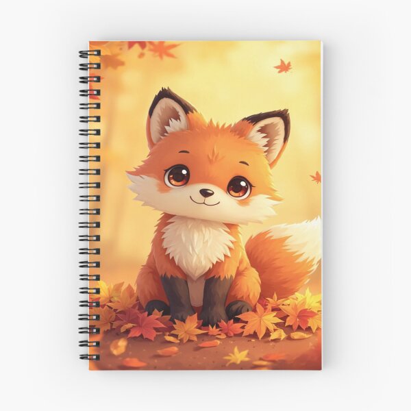 Item preview, Cute Autumn Fox – Kawaii Fall Illustration designed and sold by Cristhian Almanza.