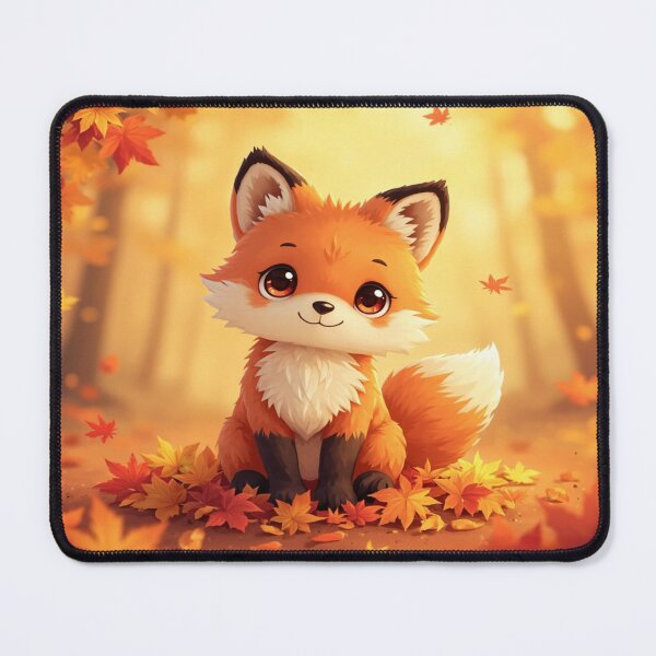 Item preview, Cute Autumn Fox – Kawaii Fall Illustration designed and sold by Cristhian Almanza.