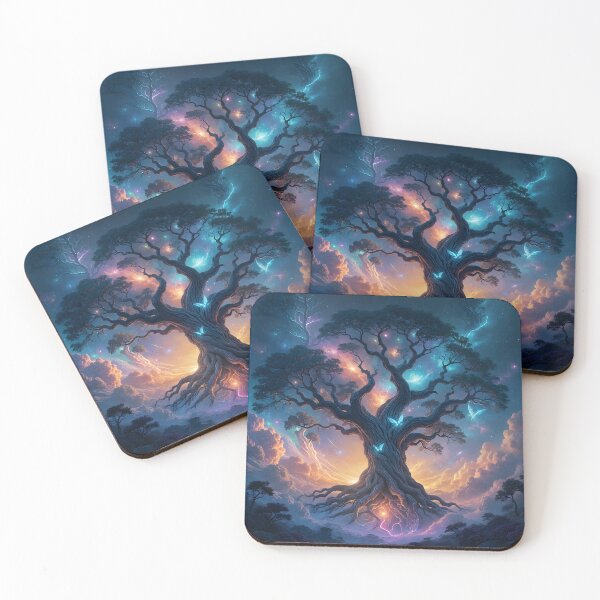 Item preview, Colossal Tree Stands at the Nexus of Swirling Galaxies designed and sold by Wiss2Arts.