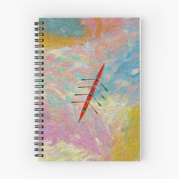 Item preview, Colourful Abstract Rowing Art Print designed and sold by Michael van der Hoorn.