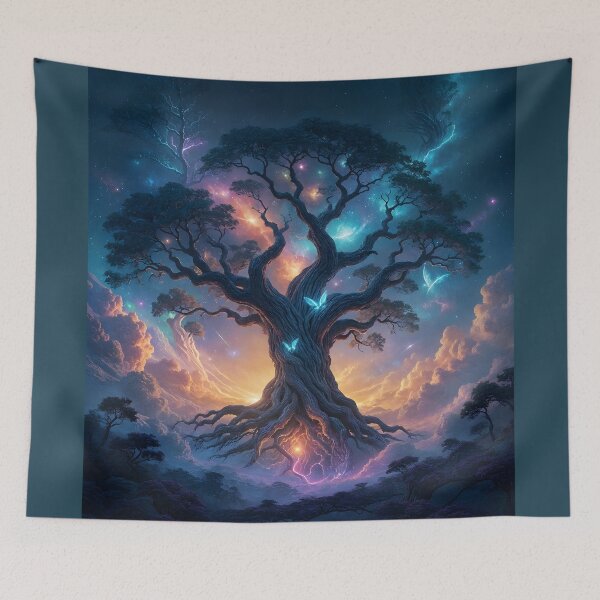 Item preview, Colossal Tree Stands at the Nexus of Swirling Galaxies designed and sold by Wiss2Arts.