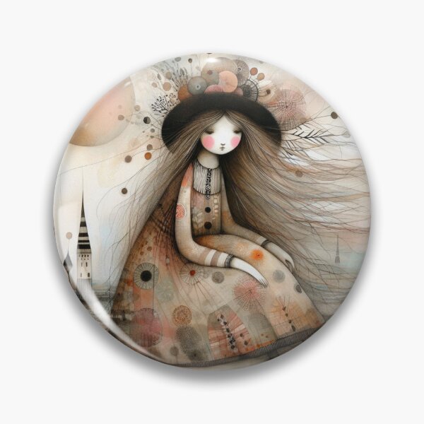 Item preview, Contented Girl designed and sold by Beyondnote-Art.