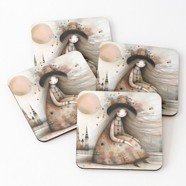 Item preview, Contented Girl designed and sold by Beyondnote-Art.