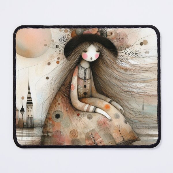 Item preview, Contented Girl designed and sold by Beyondnote-Art.