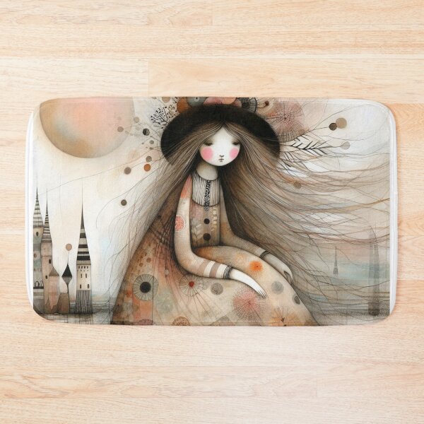 Item preview, Contented Girl designed and sold by Beyondnote-Art.